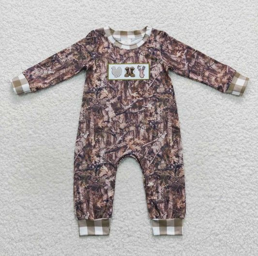 Boys Turkey/Deer/Boots Romper