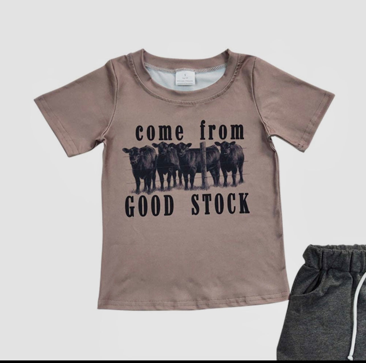 “Come from Good Stock” Short Set